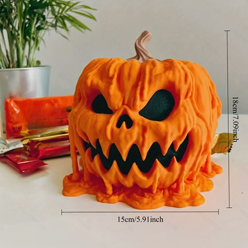 Halloween Pumpkin Candy Bowl Resin Decor