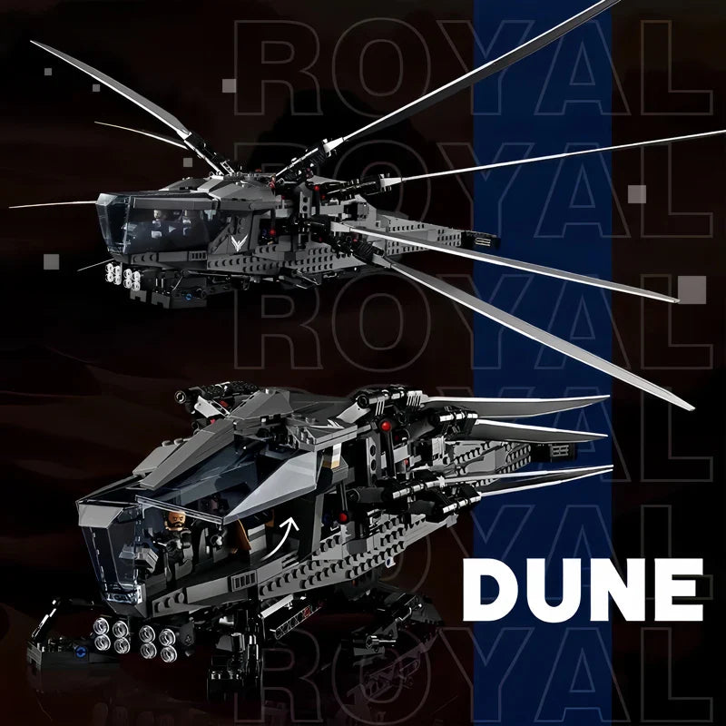 Dune Atreides Ornithopter Building Kit – 1369-Piece Model Set (Compatible with Major Brands