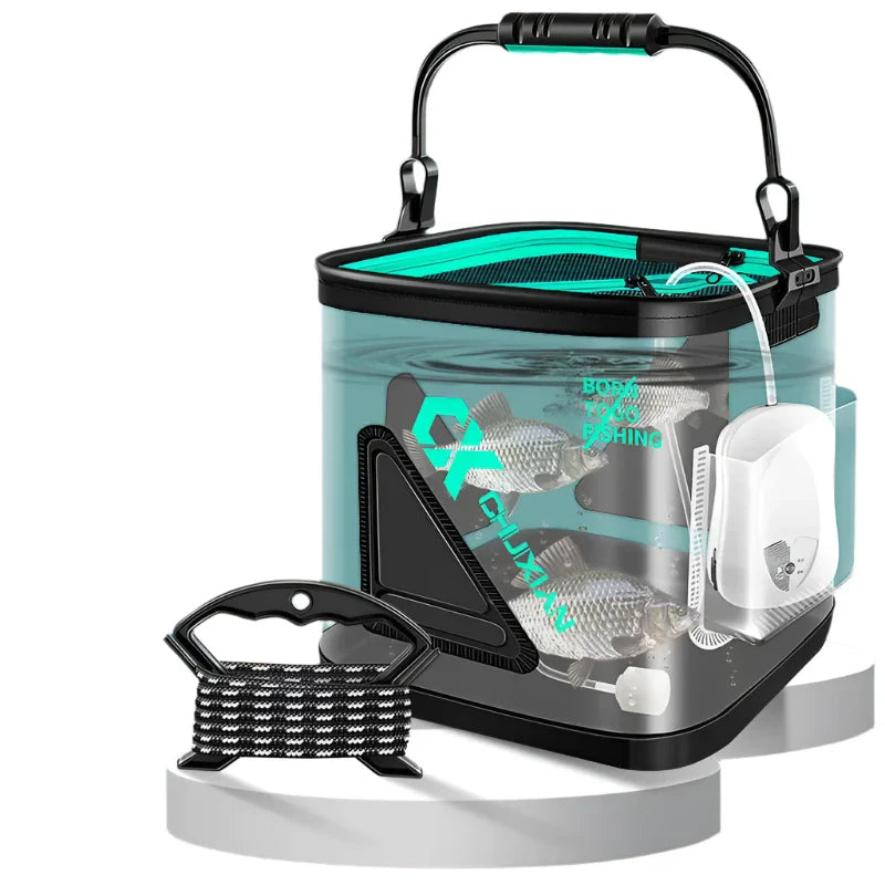 Foldable Live Fish Bucket