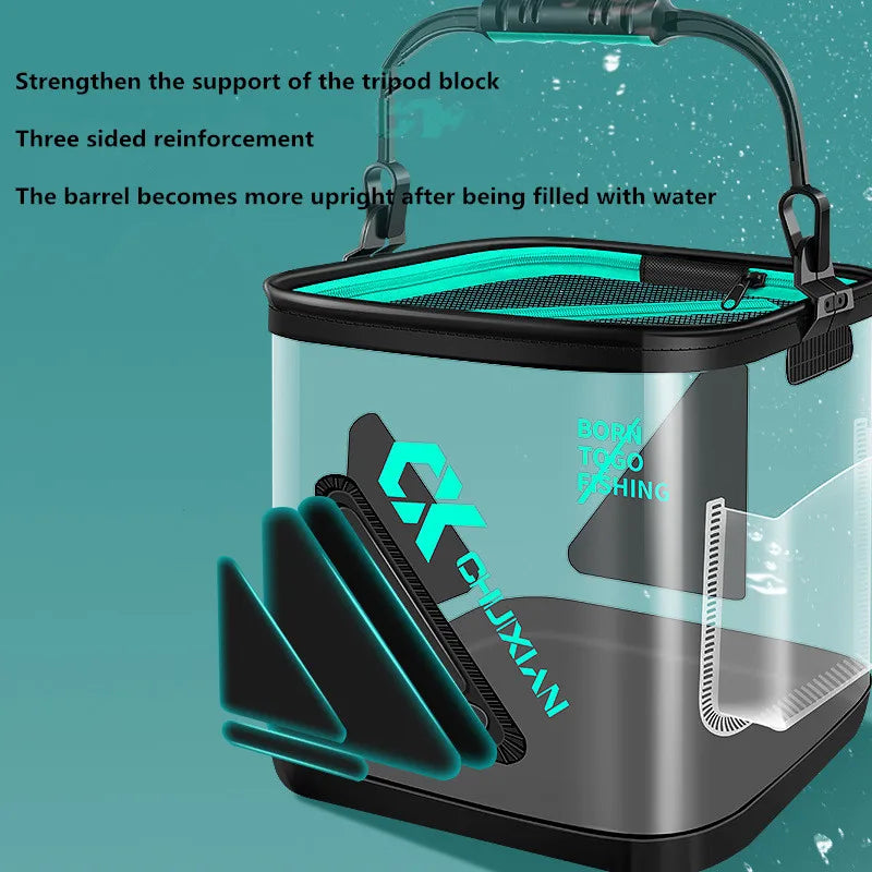 Foldable Live Fish Bucket