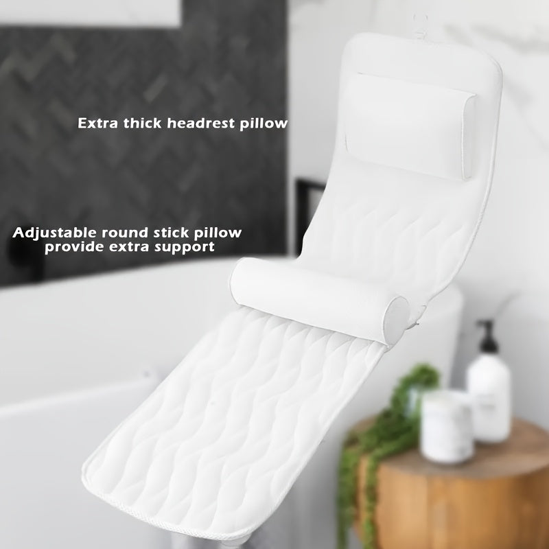 Ergonomic Full Body Bathtub Pillow