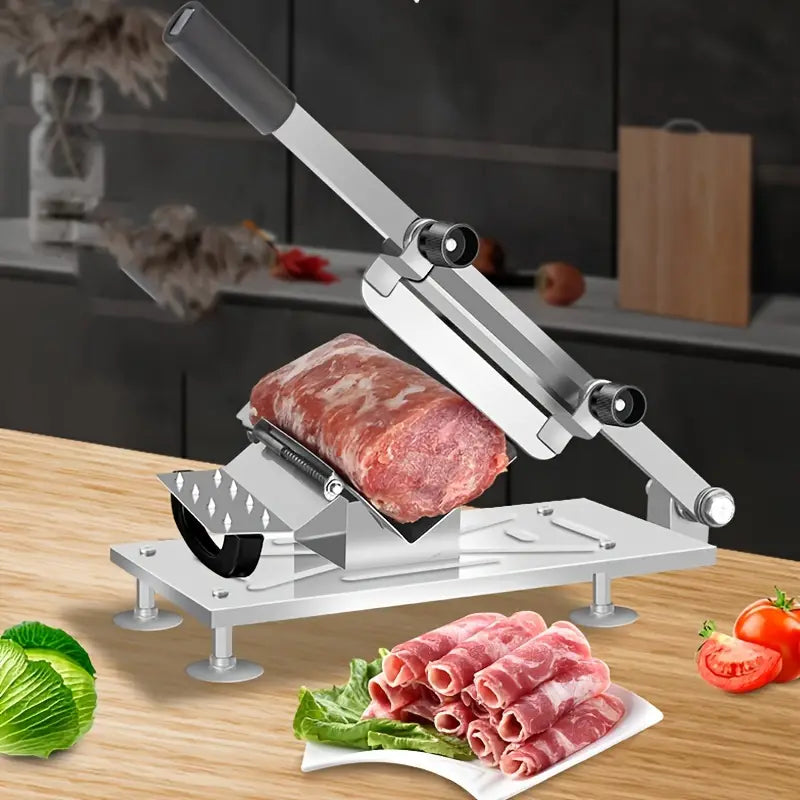 Precision Kitchen Cutting Tool - Adjustable Thickness Meat, Fruit, and Vegetable Slicer