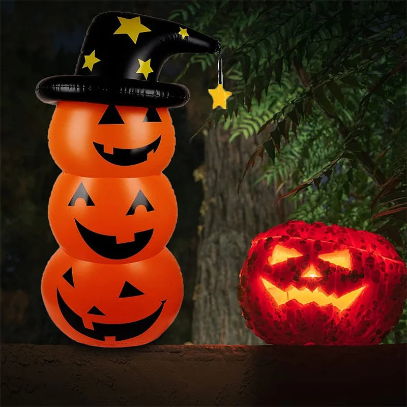 Inflatable Halloween Pumpkin Tumbler Outdoor Holiday Decor