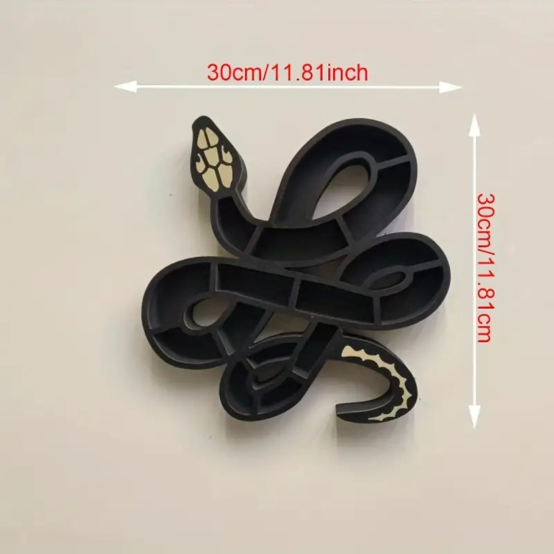 Serpent-Style Wooden Storage Rack: A Slithering Solution