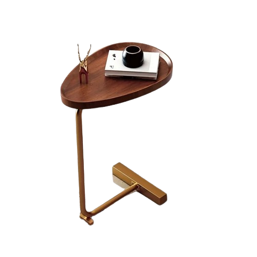 Crafted with precision, this wood grain side table is a work of art