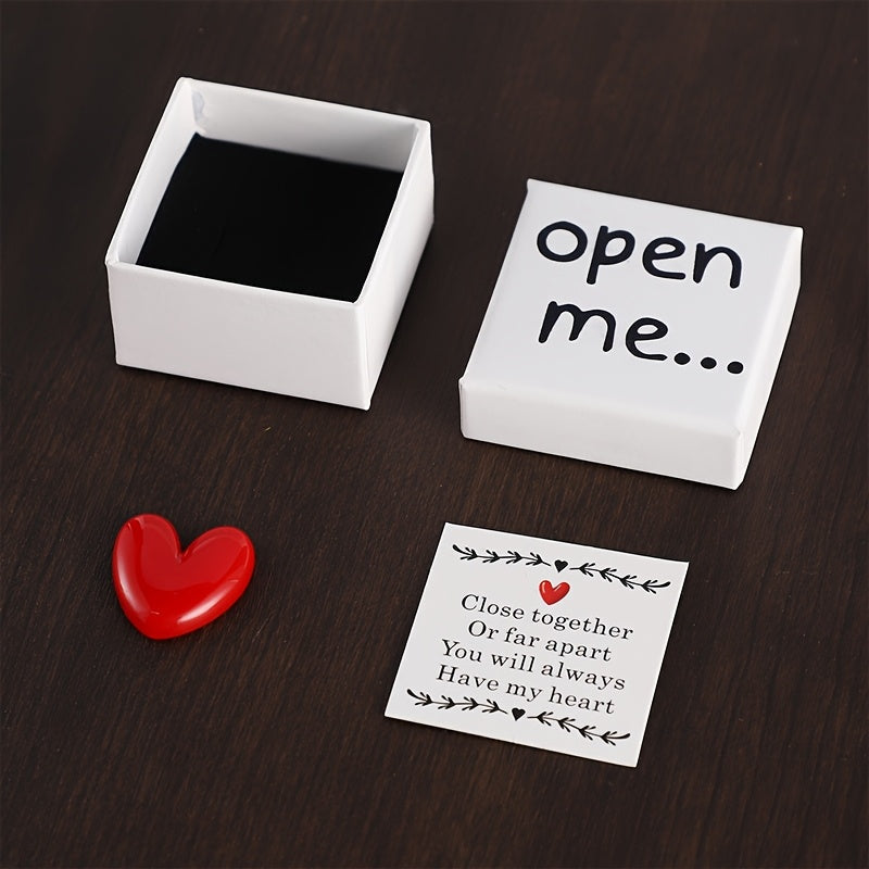 Open Me Surprise Gift Box with Resin Heart