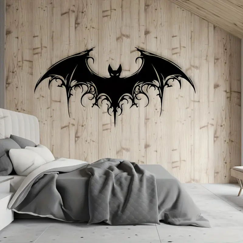 Victorian Gothic - Giant Majestic Bat Metal Wall Art