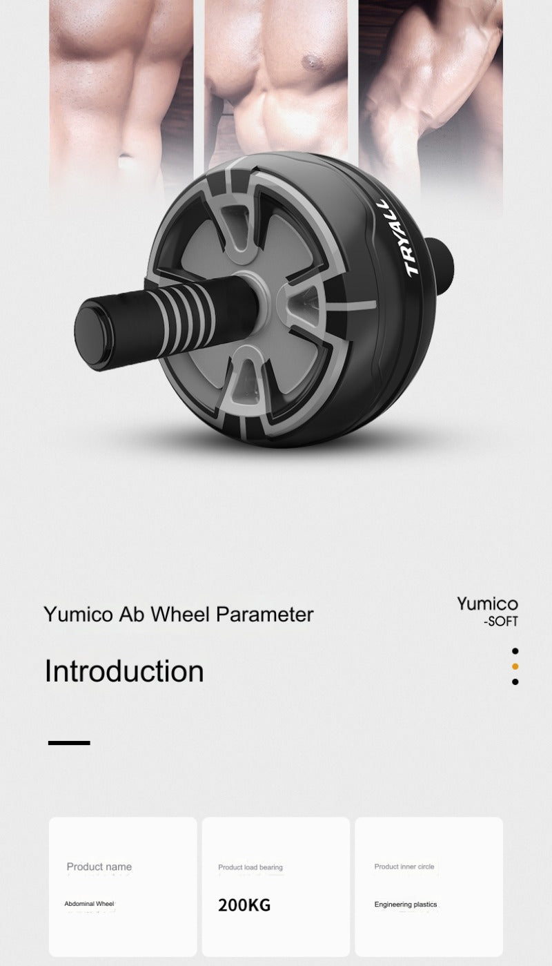 Automatic Rebound Ab Wheel – Home Fitness Equipment with Kneeling Pad