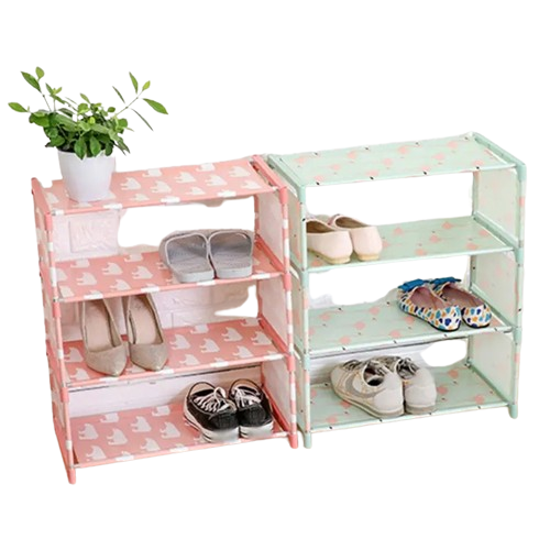Simplify your life with this Non-Woven Dustproof Shoe Rack