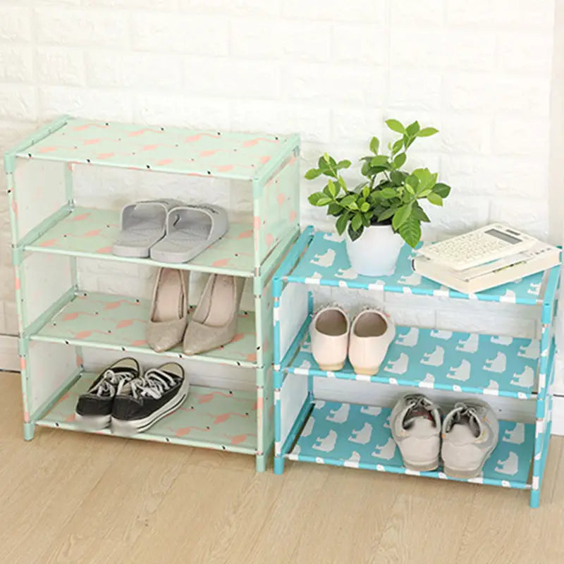 Simplify your life with this Non-Woven Dustproof Shoe Rack