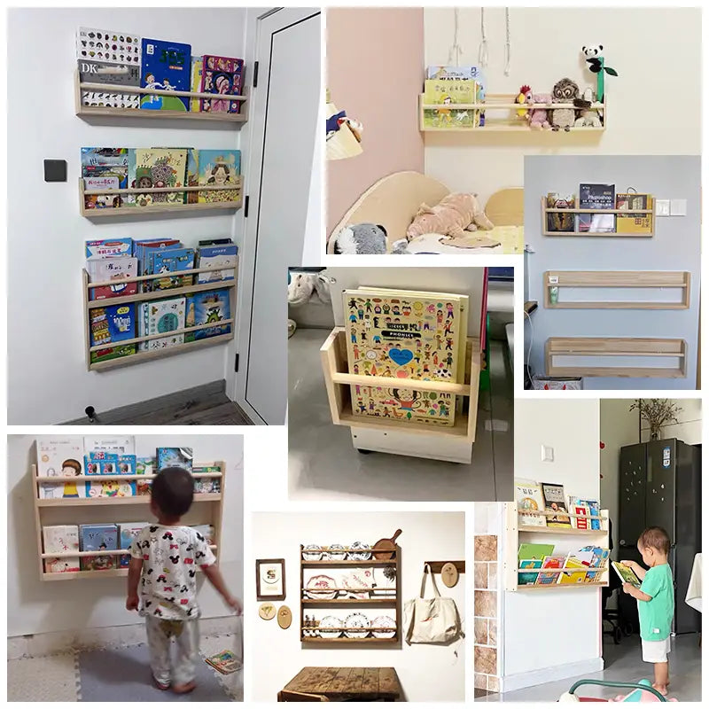 Delightful home for your childs favorite tales - this Wooden Bookshelf