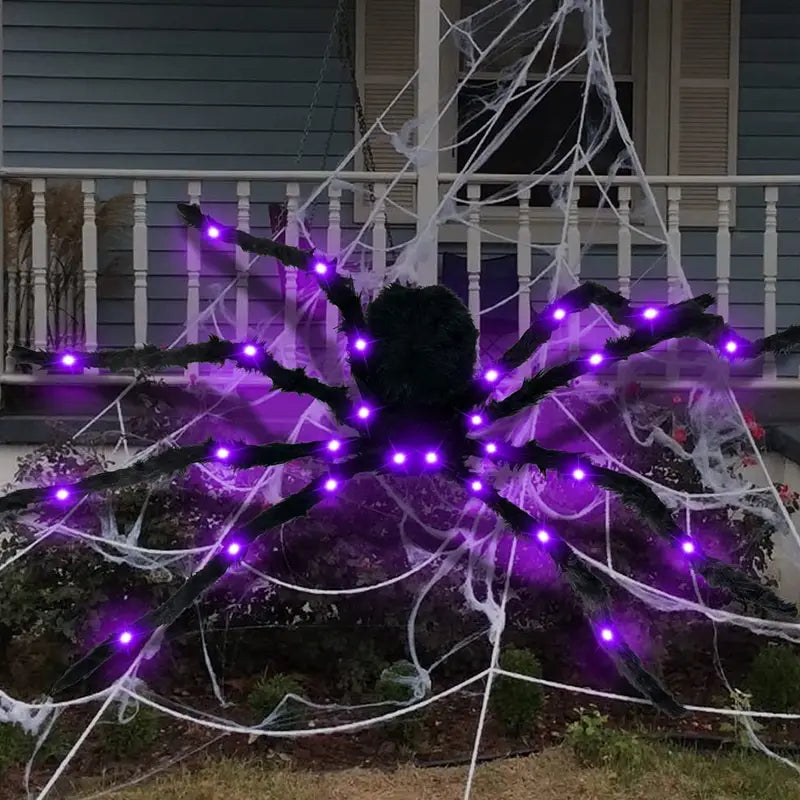 Glowing Arachnid: A Spooky Halloween Spider