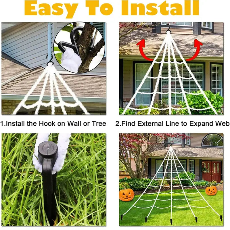 Glowing Arachnid: A Spooky Halloween Spider