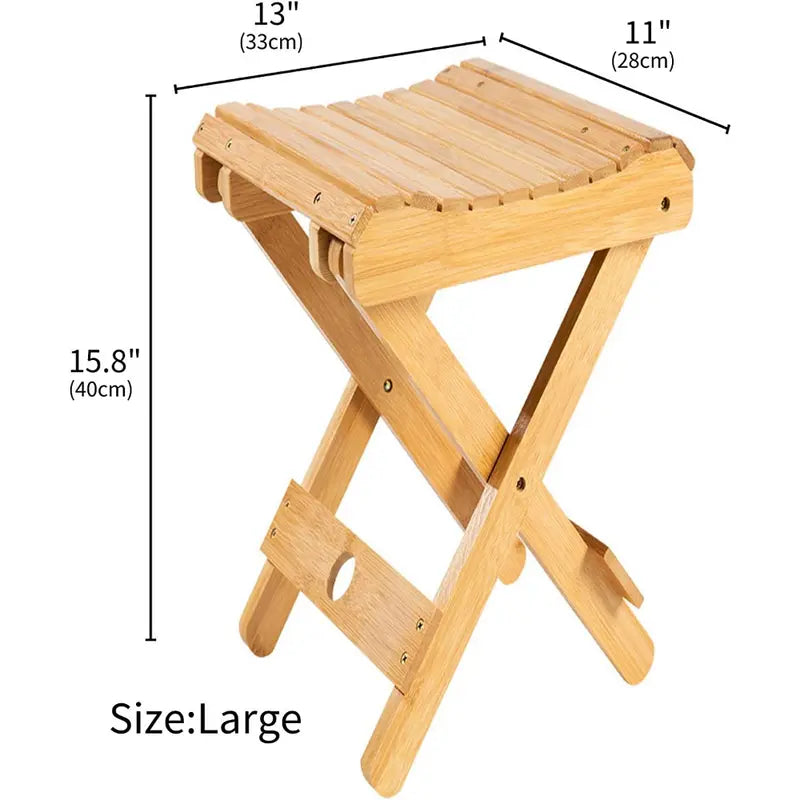 Step Up the Eco-Friendly Way with Our Bamboo Folding Bench
