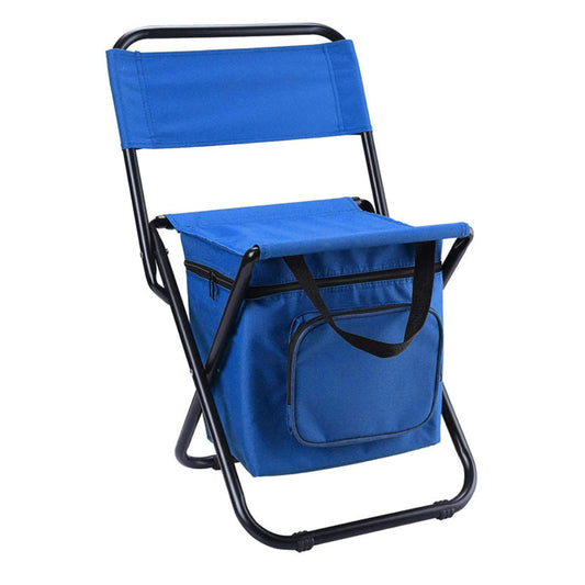 Folding Chair with Storage & Back Support
