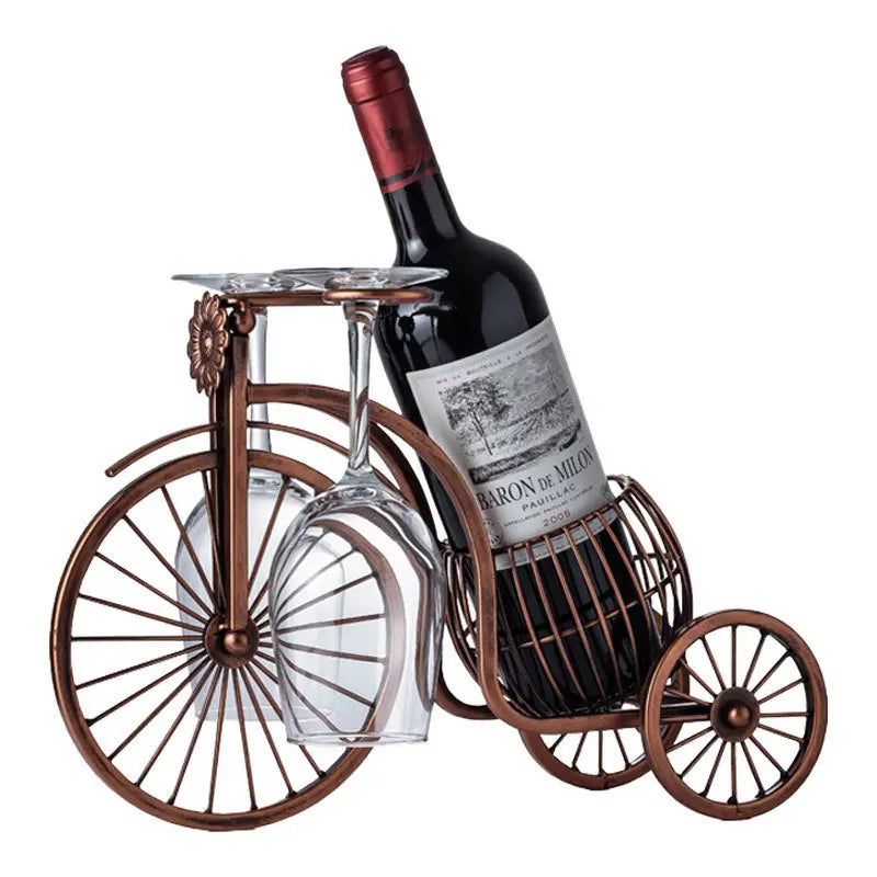 European-Style Vintage Carriage Wine Rack