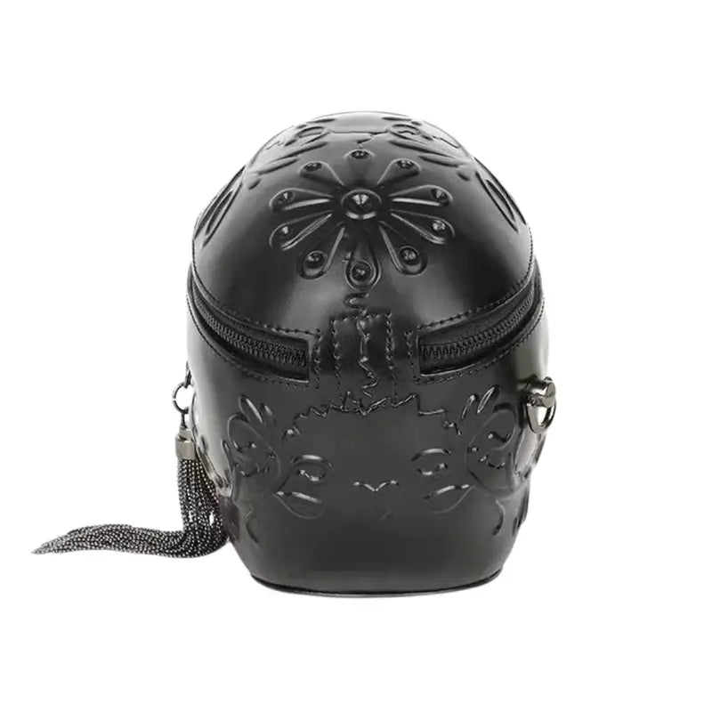 Chic Punk Skull Head Shoulder Bag - Black