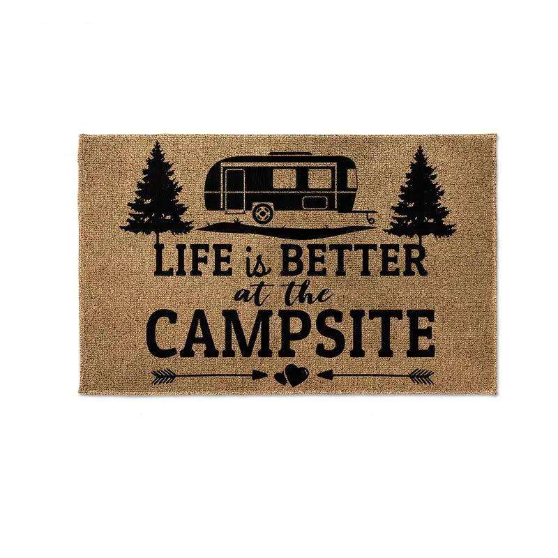 "Life Is Better At The Campsite RV Doormat - 19.7x31.5in (50x80cm)