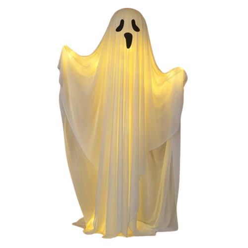 Ghoulish Glow: Battery-Operated Halloween Ghost Decor