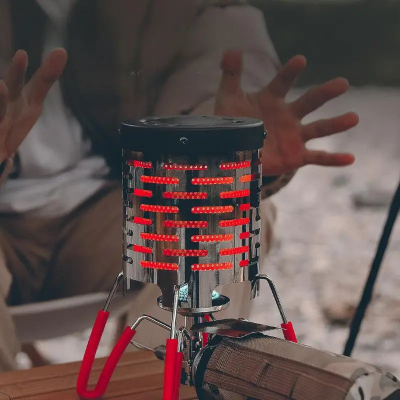 Camping Mini Heating Stove - Stainless Steel Grill Stove