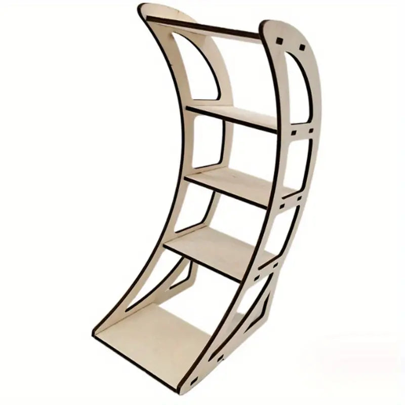 Mystic Moon Crescent Wooden Ornament Shelf