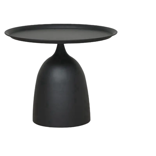 Contemporary Black Wrought Iron Side Table