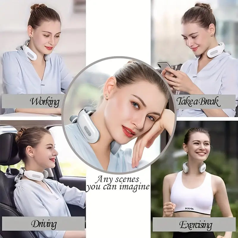 Portable Neck & Shoulder Massager - Deep Tissue Kneading