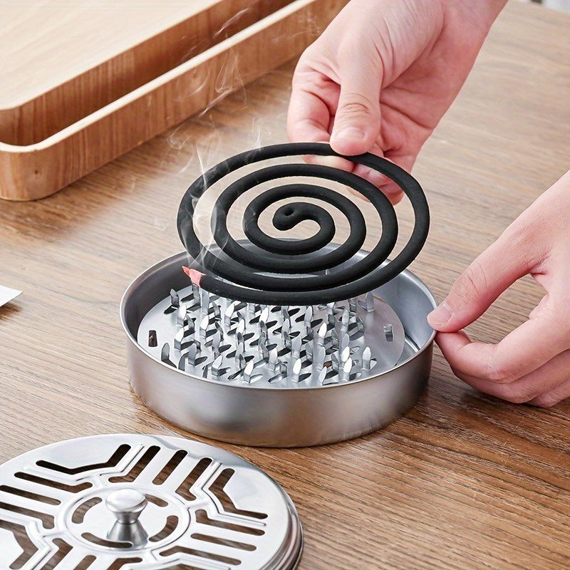 Portable Stainless Steel Mosquito Coil Burner