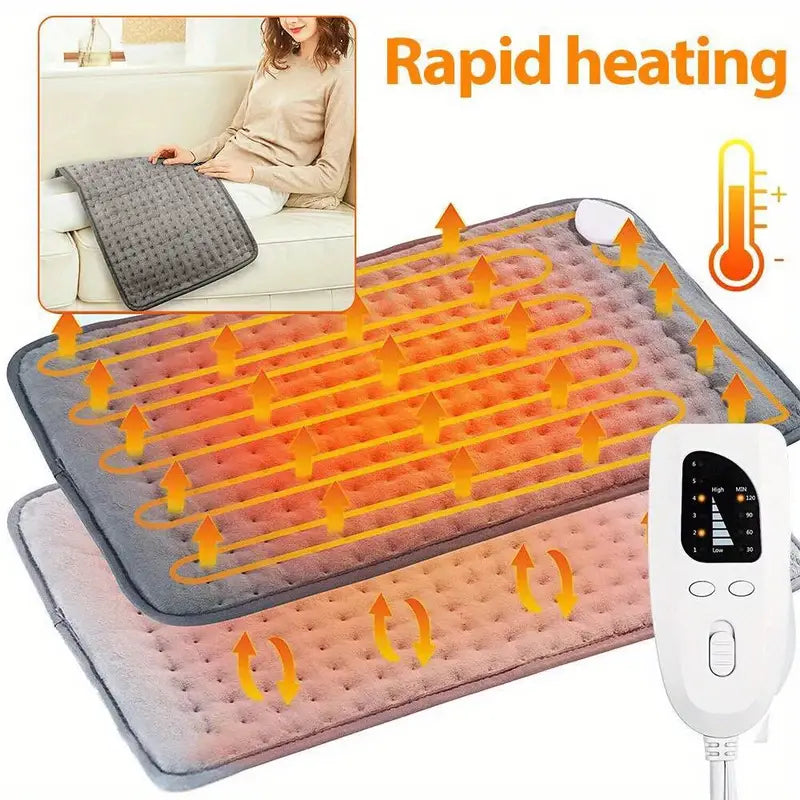 Electric Heat Pad Adjustable Heating Mat Warmer for Back Pain Relief