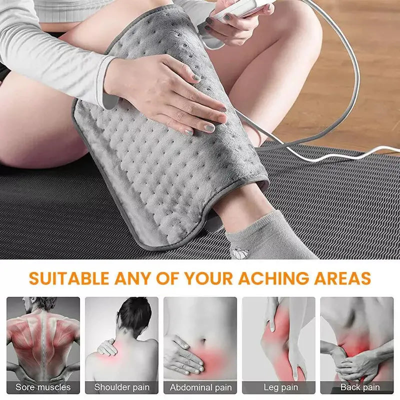 Electric Heat Pad Adjustable Heating Mat Warmer for Back Pain Relief