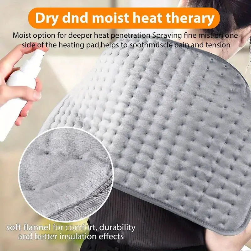 Electric Heat Pad Adjustable Heating Mat Warmer for Back Pain Relief