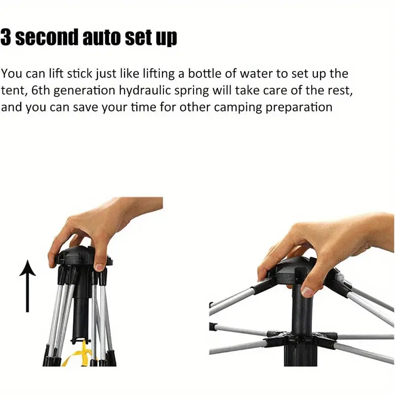 Waterproof Oval Pop-Up Camping Tent - Outdoor Survival