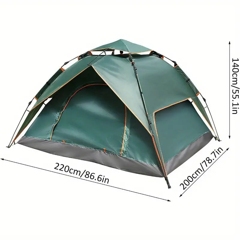 Waterproof Oval Pop-Up Camping Tent - Outdoor Survival