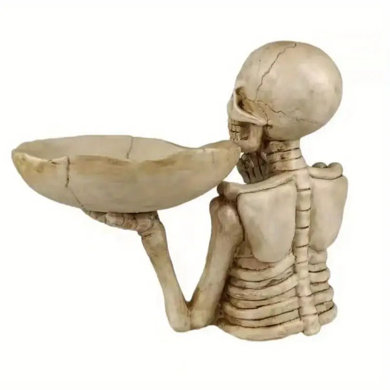 Resin Skeleton Bowl Holder