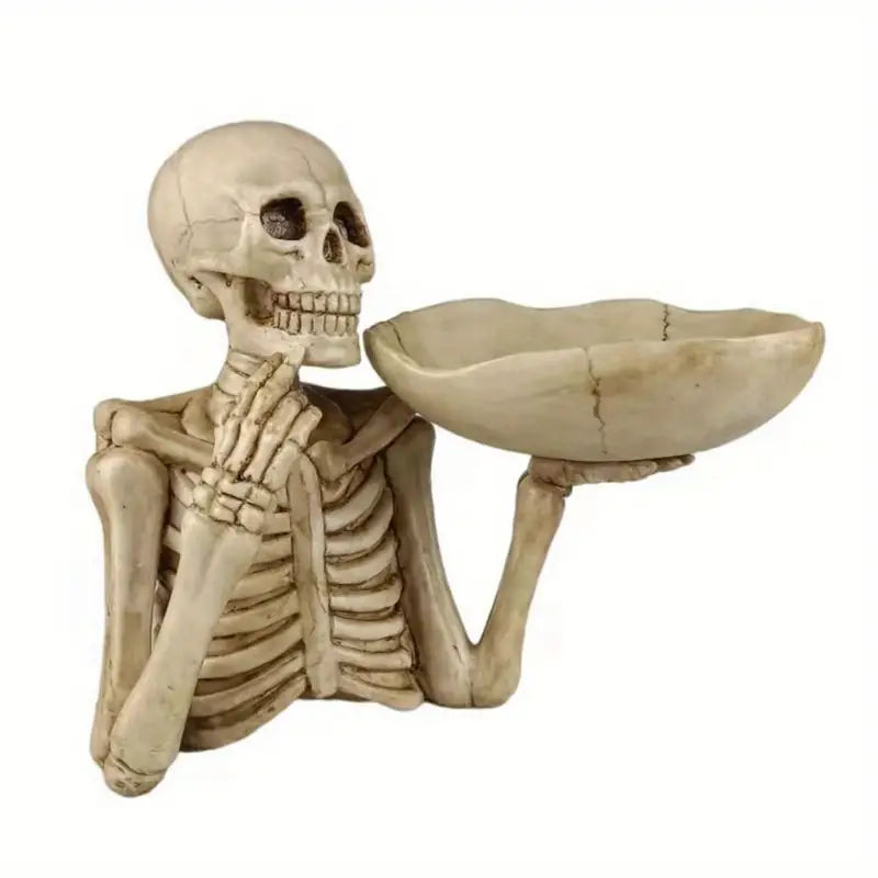 Resin Skeleton Bowl Holder