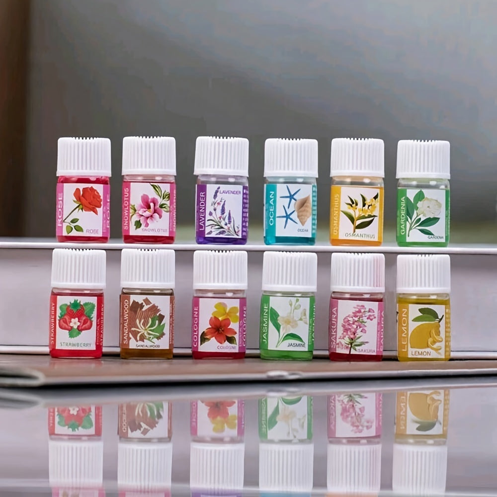 12 Bottles Essential Oil Humidifier Aromatherapy Set