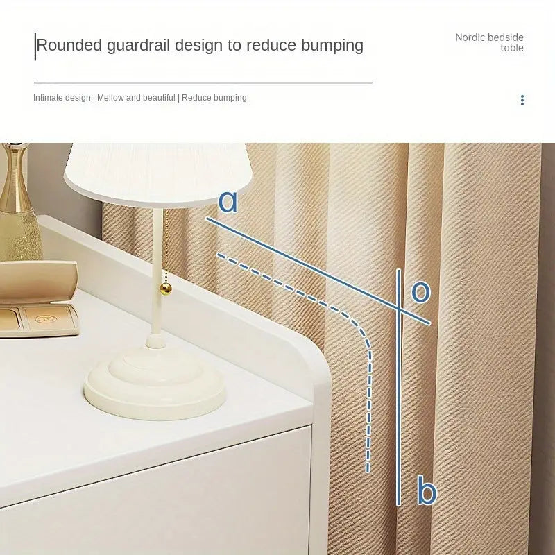 Multi-Layer Bedside Table Organizer - Warm White