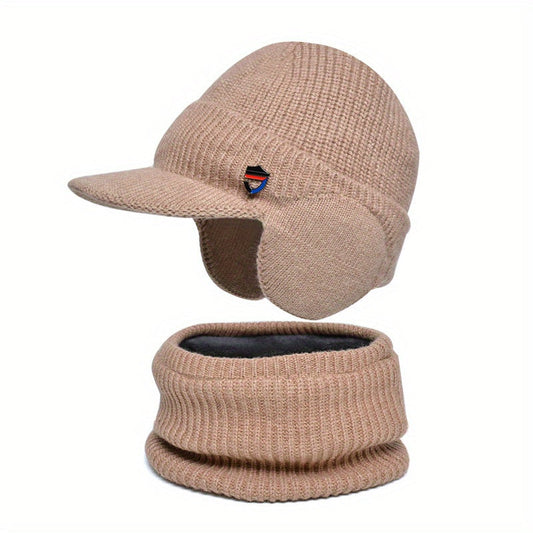 Winter Fleece Hat & Neck Warmer Set Unisex