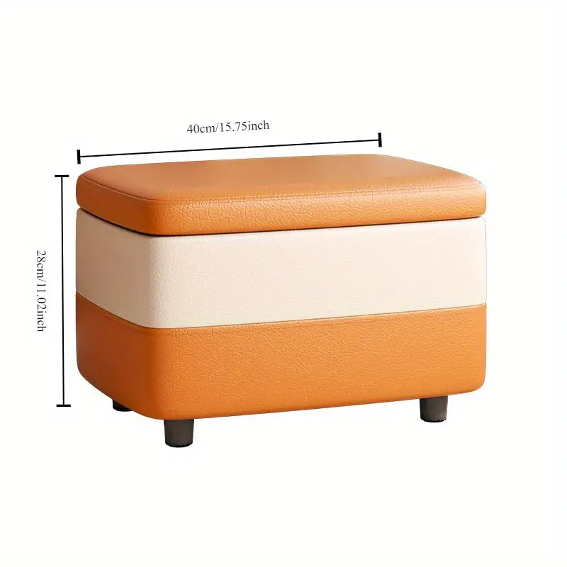 Classic Storage Bench - Orange White