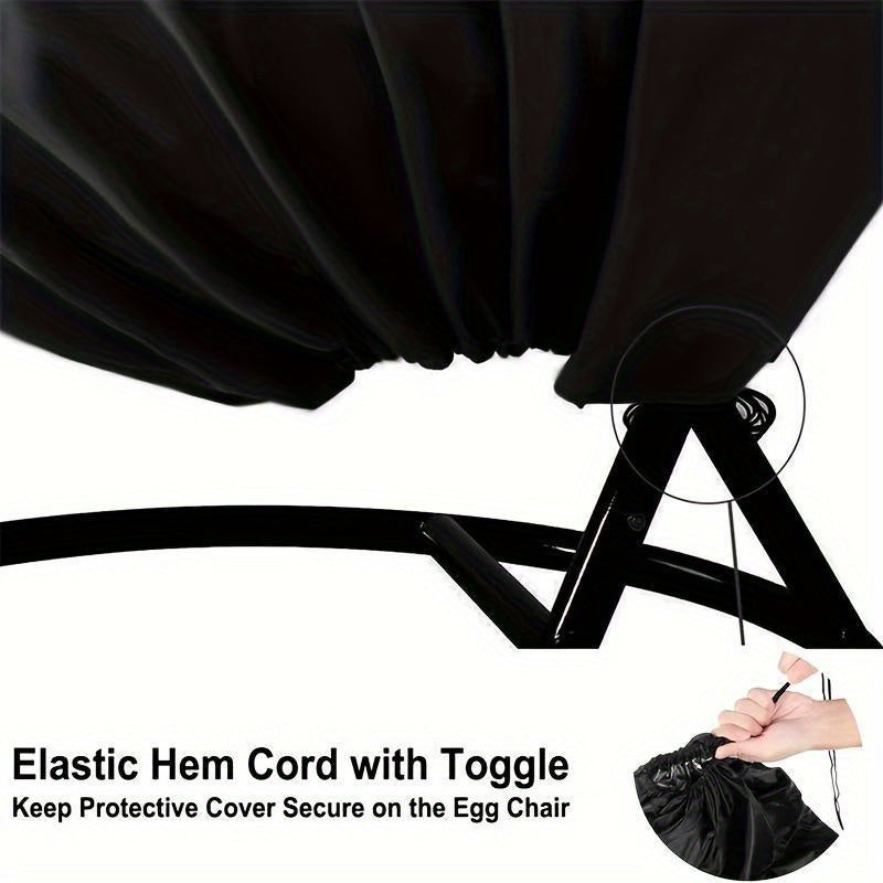 Heavy-Duty Hanging Egg Chair Cover with Zipper Closure
