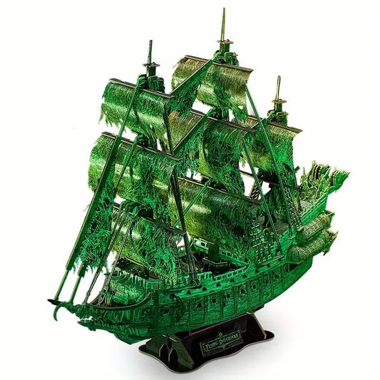 Glow-In-The-Dark 3D Jigsaw - Flying Dutchman Pirate Vessel
