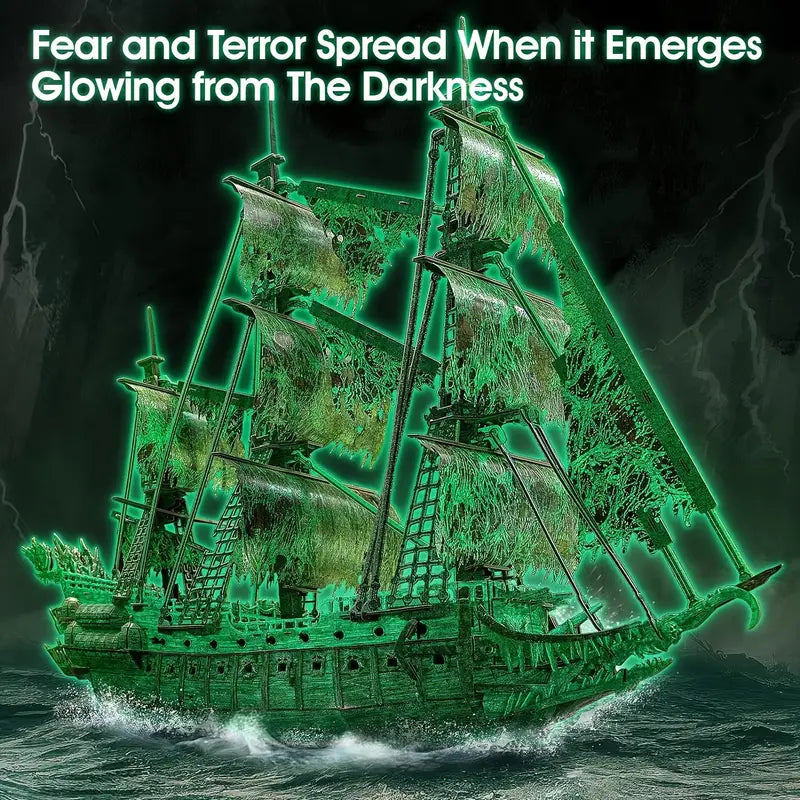 Glow-In-The-Dark 3D Jigsaw - Flying Dutchman Pirate Vessel