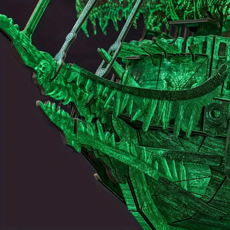 Glow-In-The-Dark 3D Jigsaw - Flying Dutchman Pirate Vessel
