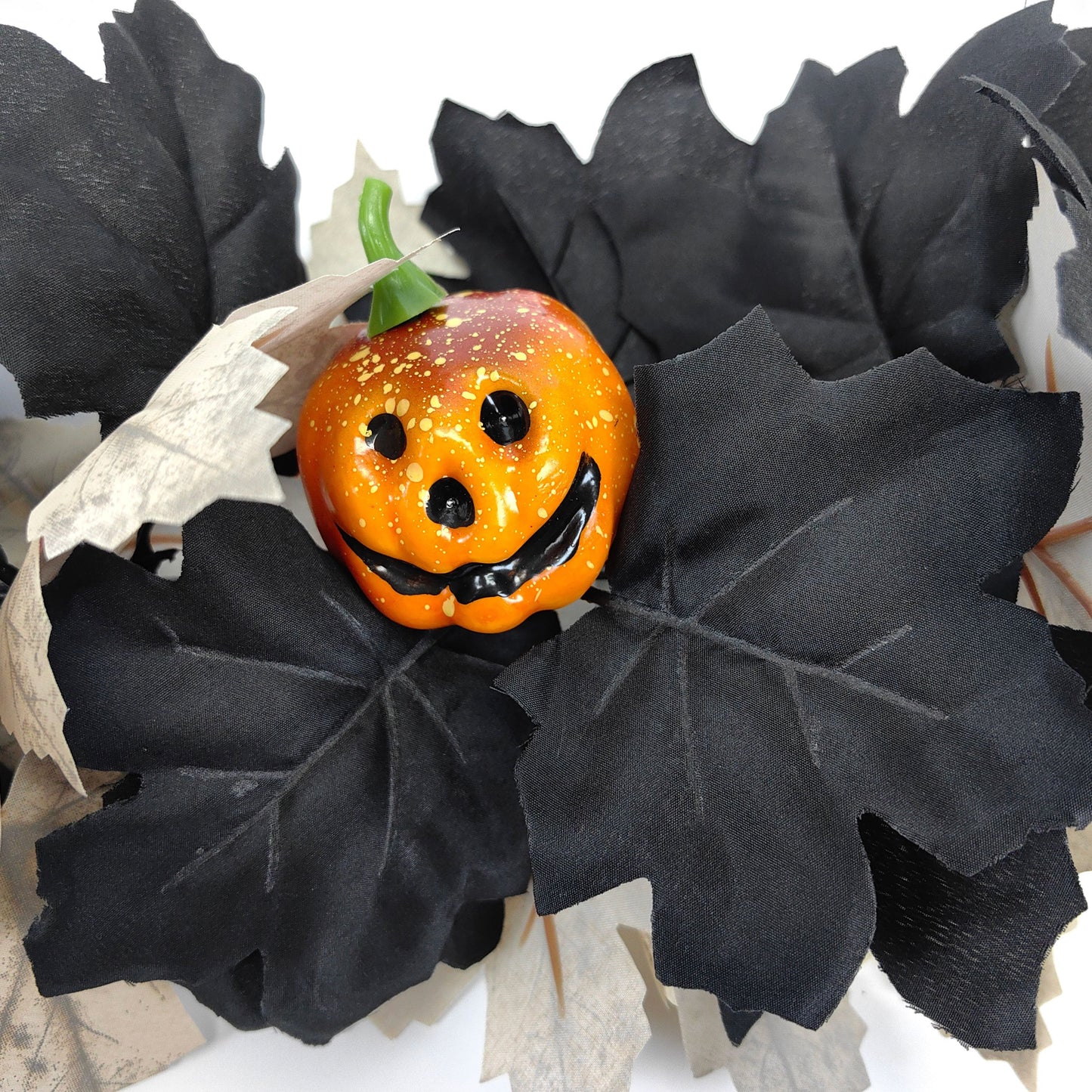 Black & White Maple Leaf Garland Set