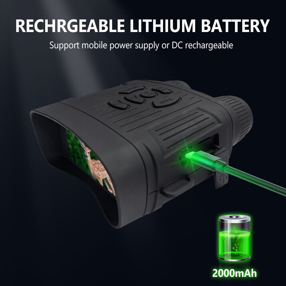 4K Ultra HD Night Vision Binoculars with 36MP Camera