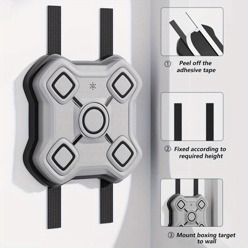 Smart Wall-Mounted Music Boxing Training Machine(White)