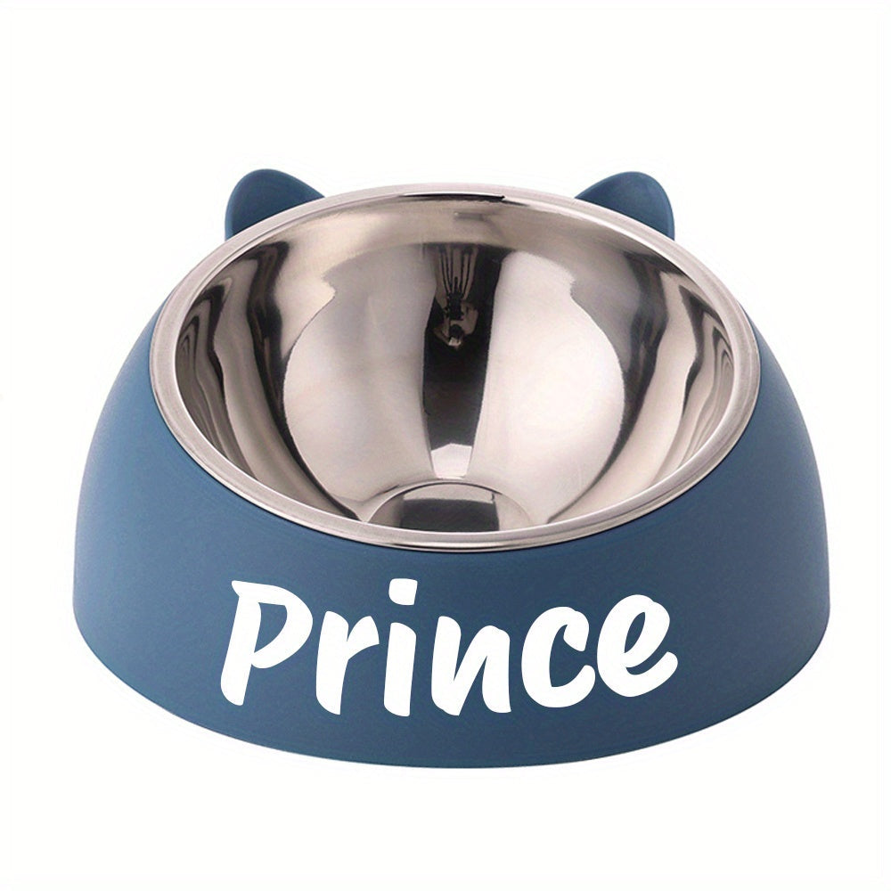 Stainless Steel Cat Bowl with Neck Protection