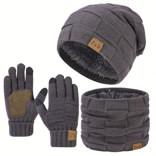 Superhero Winter Knit Set for Men (3pcs)