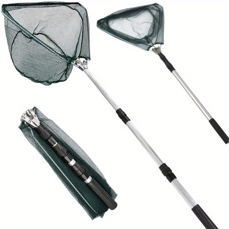 Ultra-Light Foldable Fishing Net with Telescopic Handle