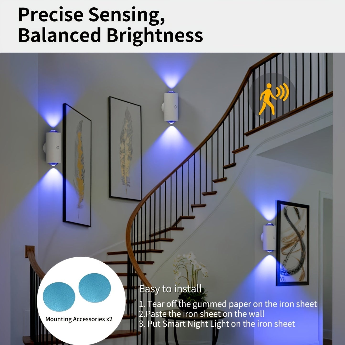 Motion Sensor RGB LED Night Lights